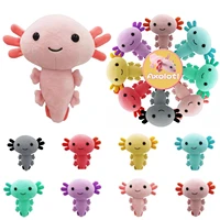 2021 new kawaii axolotl plush toy cartoon cute animal stuffed plushie doll for kids birthday christmas halloween gifts