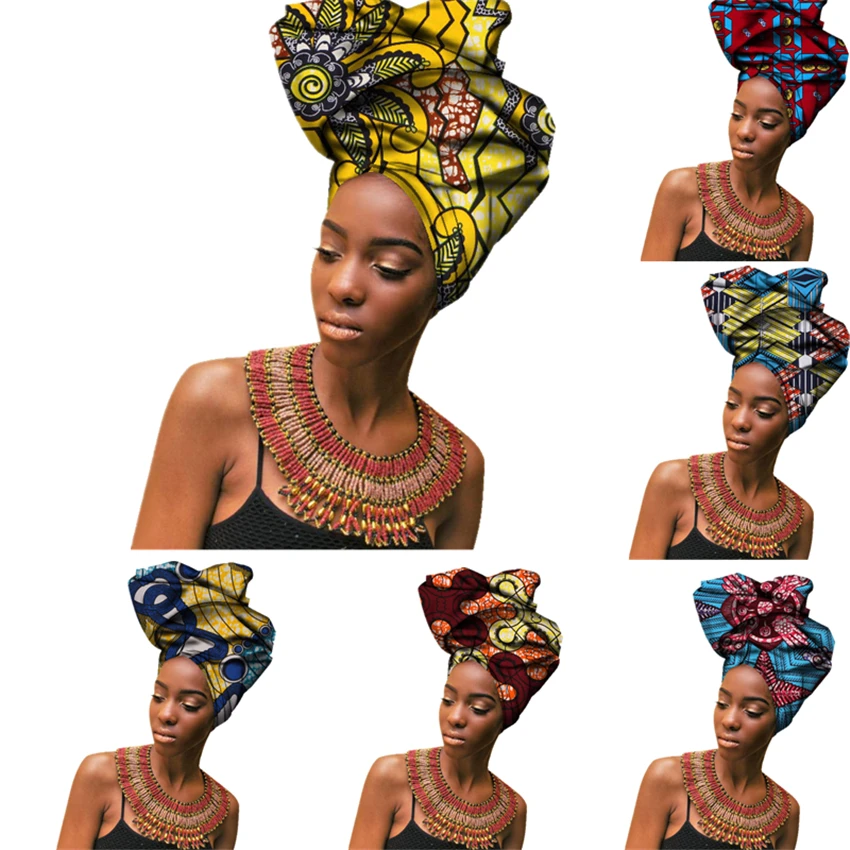 Женское платье-тюрбан в африканском стиле Danshiki дизайнерское платье из 100% хлопка