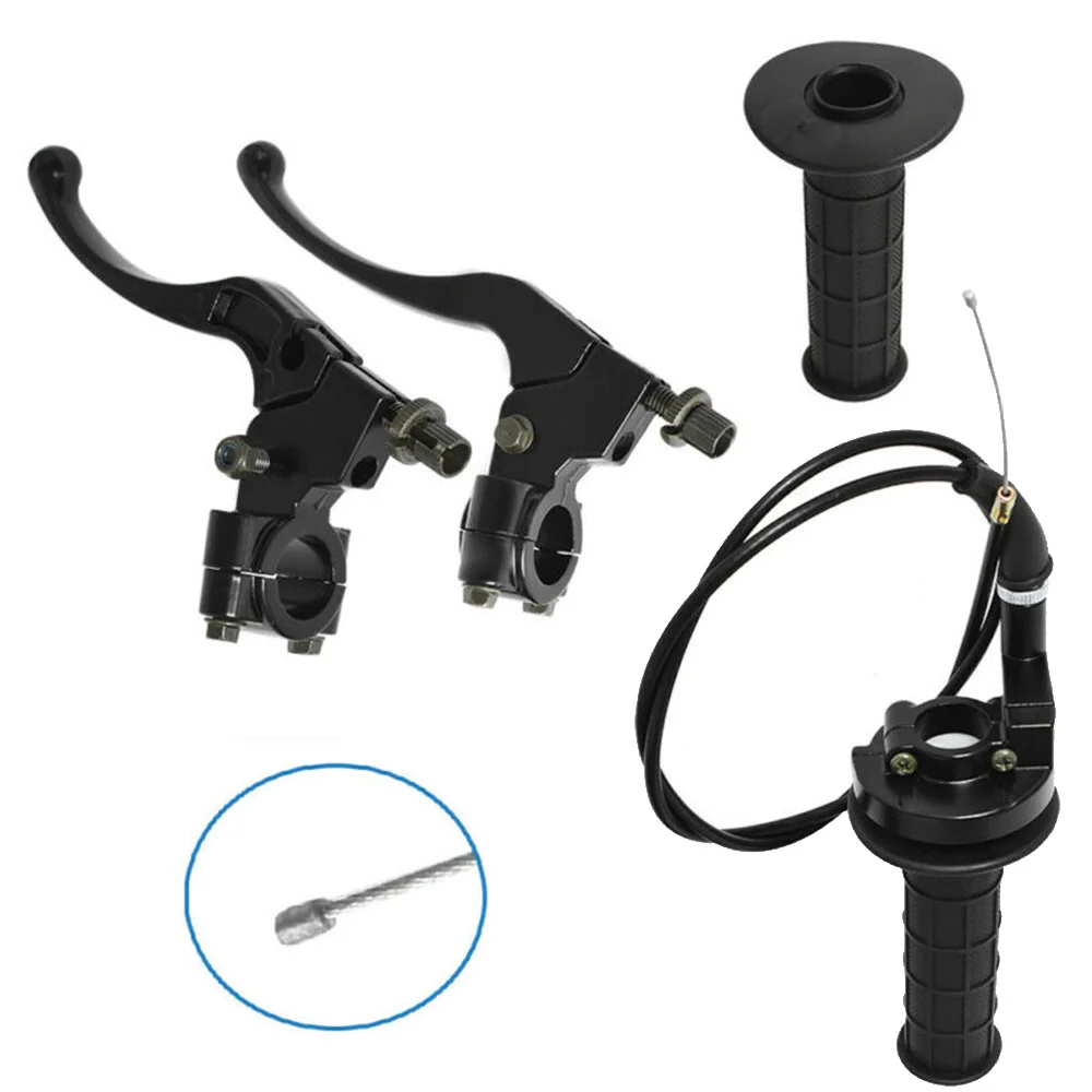 

7/8in Handlebar Grip (22mm) Kit Cable Clutch Lever Brake Lever Accessories