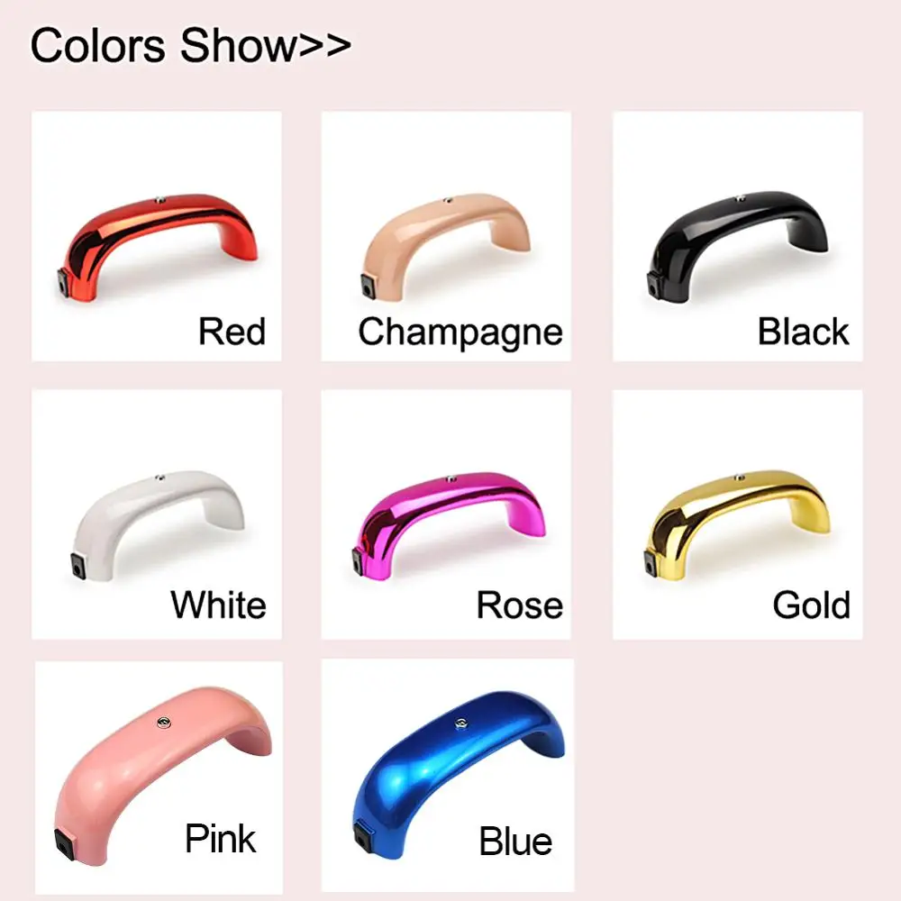 9/12 Вт Светодиодная лампа для сушки ногтей лампы Портативный USB кабель