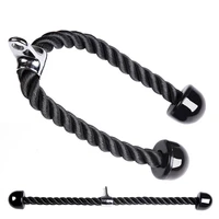resistance bands biceps ropes training abdominal cable pull rope double head fitness body building gym tension rope