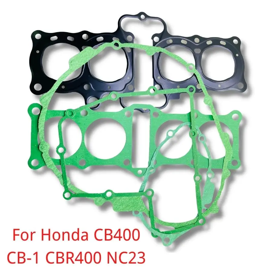 1 Set Motorcycle Full Cylinder Head Crankcase Stator Cover Gasket Kit Motorbike Engine Parts For Honda CBR400 NC23 CB400 CB-1 | Автомобили