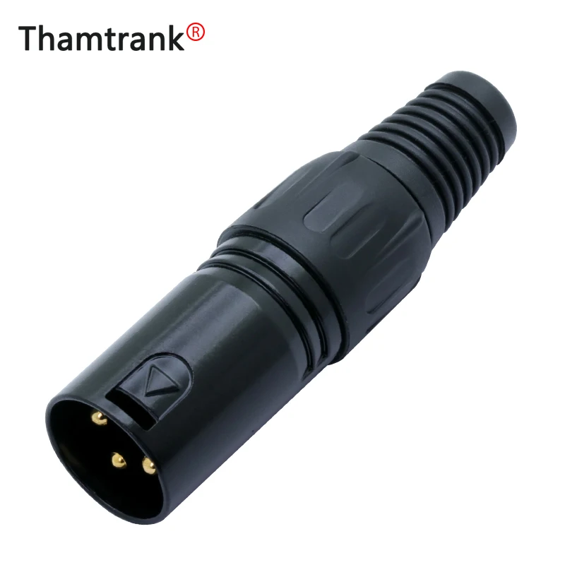 10 шт./лот 3 Pin XLR Сделано в Китае с разъемом папа металлический корпус покрытием из