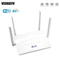 4g router lte cpe 300mbps wireless wi fi with wide coverage and 4 external high gain antenna slots for up to 32 users dc