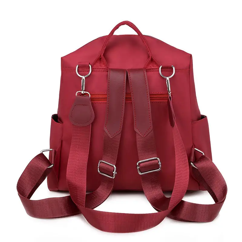 New fashion striped Oxford Anti-theft backpack women love zipper lady student school shoulder bag for girls |