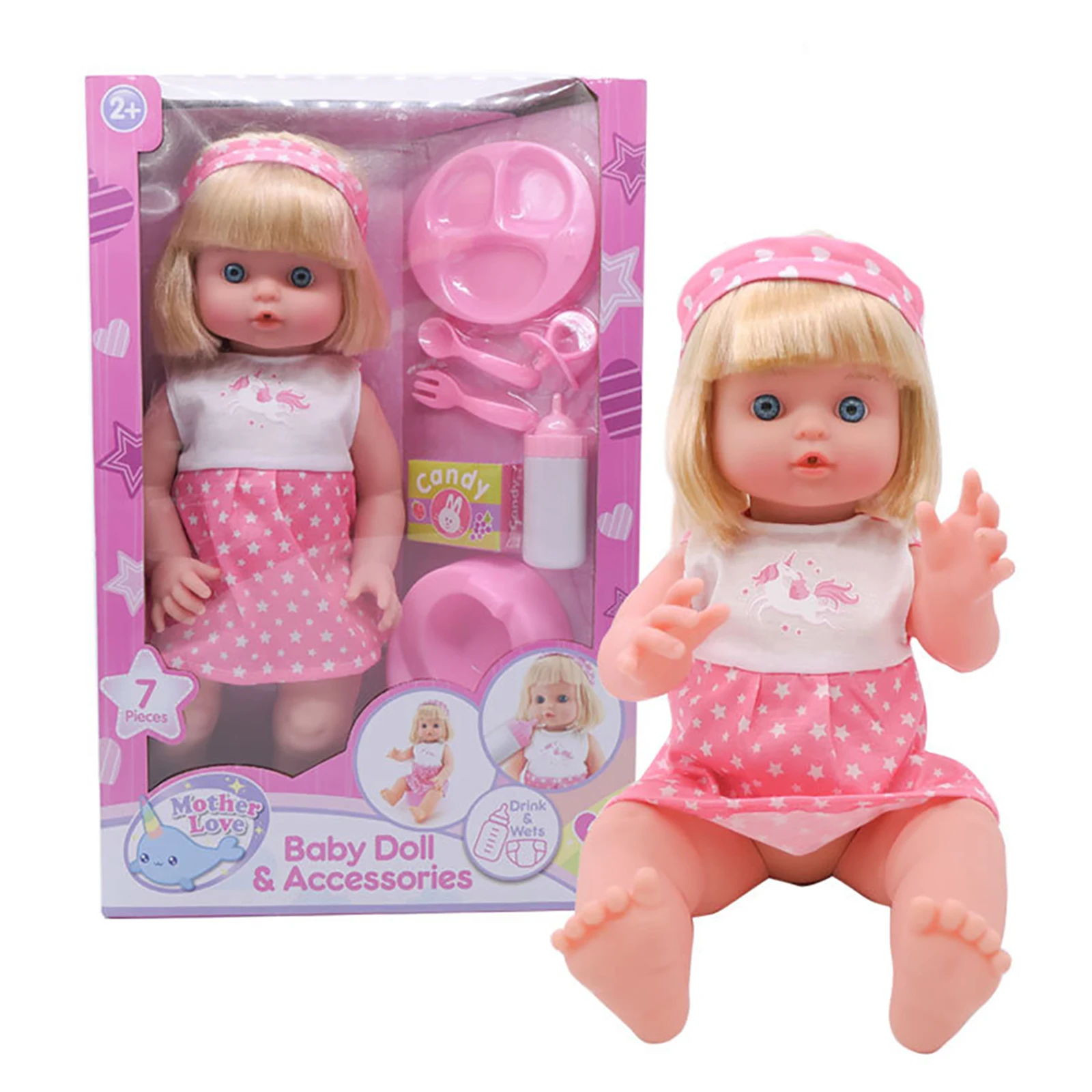 

The Simulation Rebirth Doll Will Drink Water Pee Dolls Simulation Environmental Protection Vinyl Doll Toys Girl Gifts