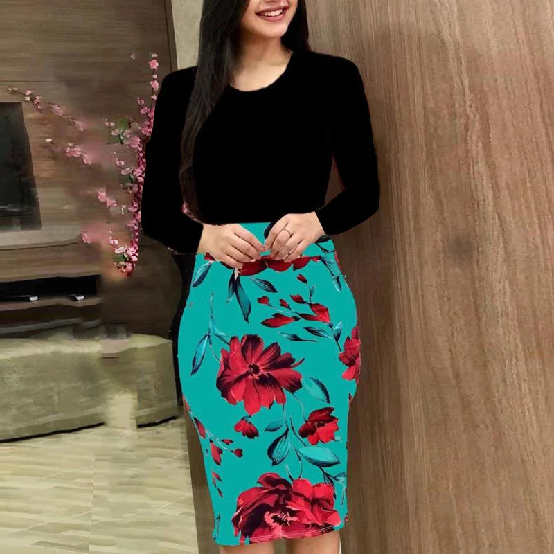 Сексуальное облегающее платье Бохо размера плюс вечерние Цветочные Элегантные