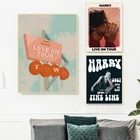 Постеры и принты поп-певица Гарри для прямой трансляции на тур, настенная Картина на холсте с музыкой, поклонники, подарки, картины для гостиной, домашний декор