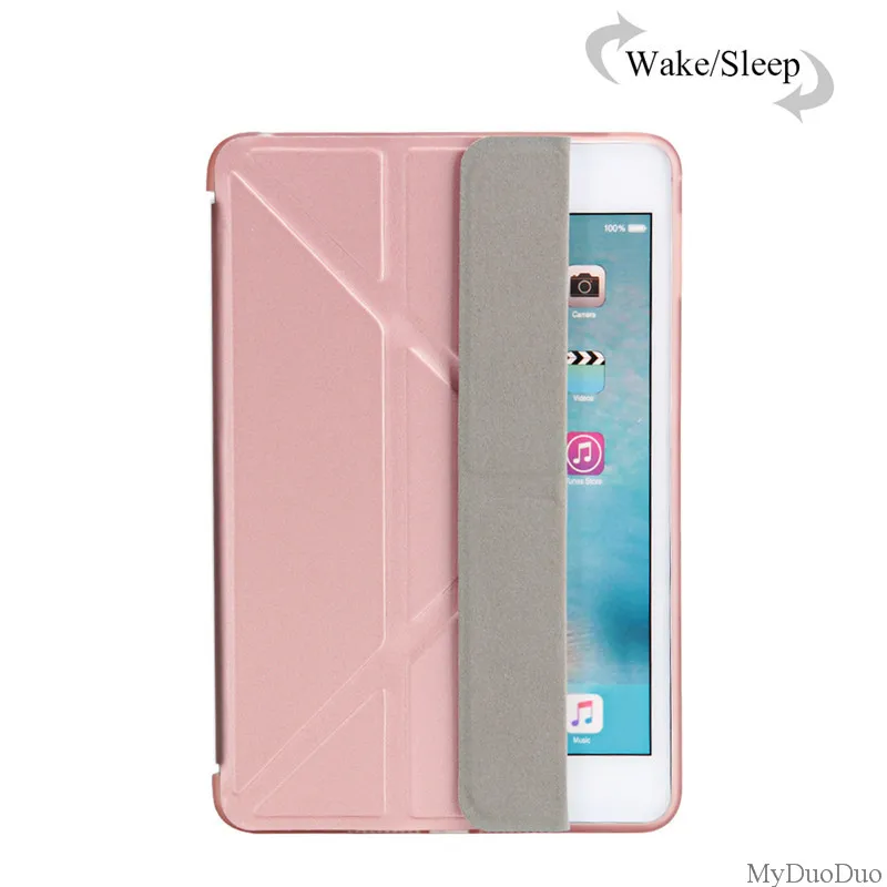 rose gold Чехол для нового ipad 9,7 дюймов, для ipad модели A1822 A1823 A1893 A1954 Мягкий ТПУ чехол-накладка силиконовый Magentice Smart cover - Цвет: rose gold