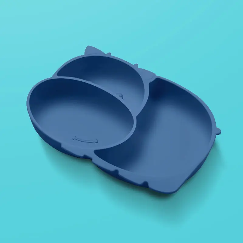 Силиконовая тарелка для кормления детей из коровьей кожи силиконовая детская