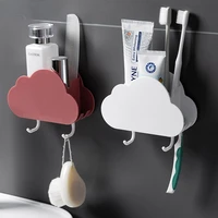 multi function wall mounted bathroom shelves toothbrush toothpaste cosmetics sundries shelf bathroom organizer