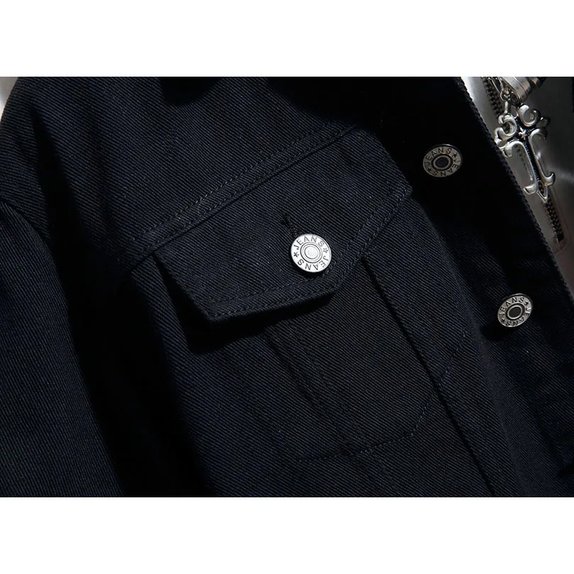 Джинсовая куртка с вышивкой в виде роз Мужская черная джинсовая рубашка Sukajan