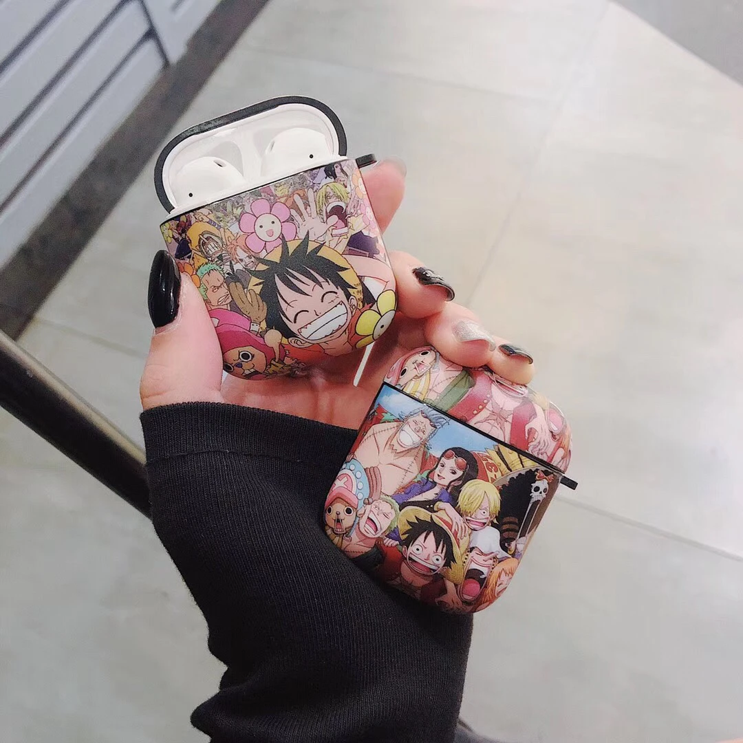 Для airpods pro Чехол с милым рисунком в Одна деталь Луффи Мягкая Обложка для Apple Airpods 1/2/3 крышка беспроводного Bluetooth(голубой зуб) наушника чехол