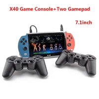 x4 7inch handheld game controller game console two arcade joypad for support fc gbc md nes sfc ps arcade games gamepad 16g