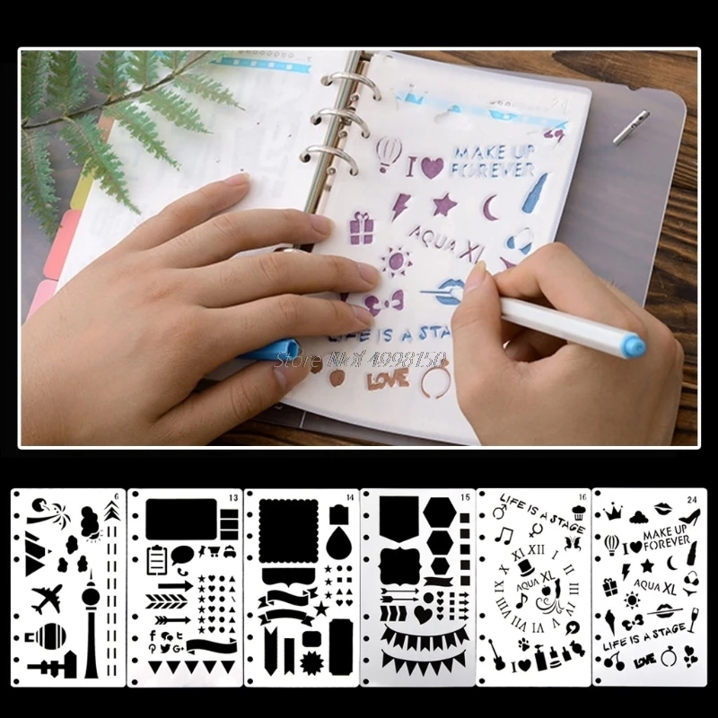 Bullet Journal трафарет пластиковый планировщик DIY ремесло рисунок шаблон Дневник