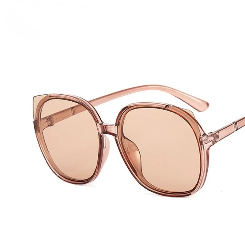 

Korean Version of Round Big Frame Sunglasses 2021 New Fashion Trend Street Photography Sunglasses Women Vacation Sun Glasses