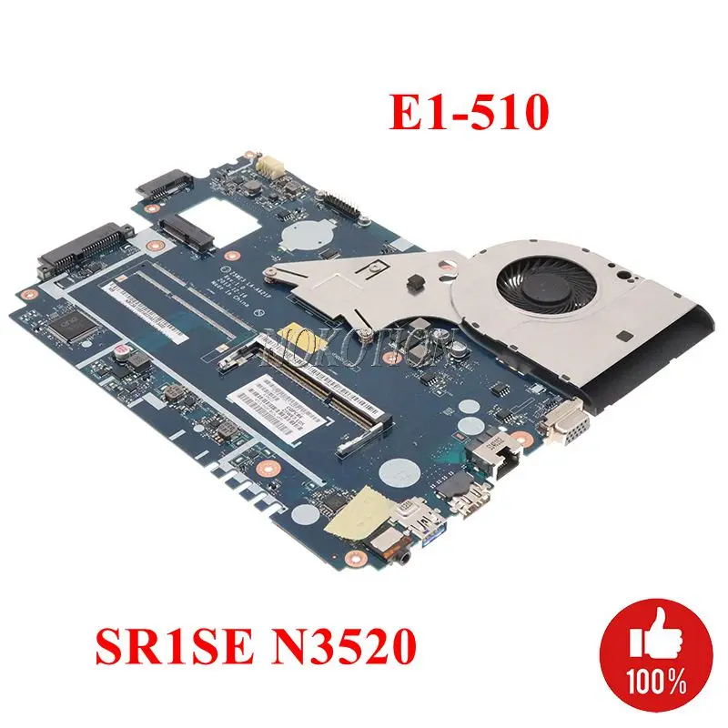 NOKOTION Z5WE3 LA-A621P материнская плата для ноутбука Acer E1-510 DDR3 NBC3911001 NB.C3911.001 основная SR1SE