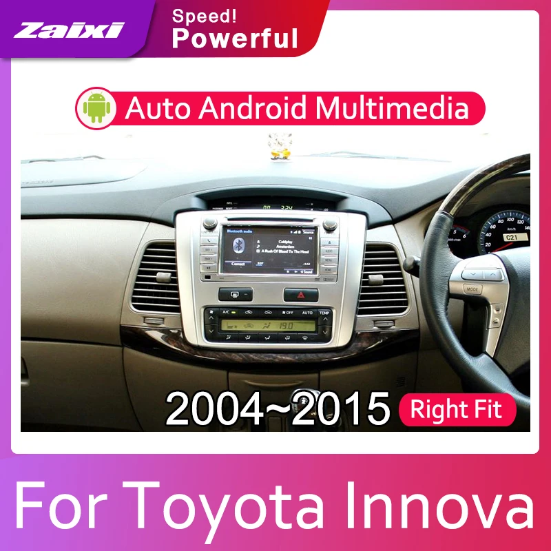 ZaiXi автомобильный Android система 1080P IPS ЖК-экран для Toyota Innova 2004 ~ 2015 Радио плеер GPS