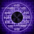 Настенные часы с арабскими цифрами и светодиодной подсветкой, винтажные декоративные акриловые круглые Настенные часы, домашний декор, ночсветильник Horologe