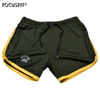 fitness sports shorts mens printed shorts quick drying thin mesh breathable three point beach pants