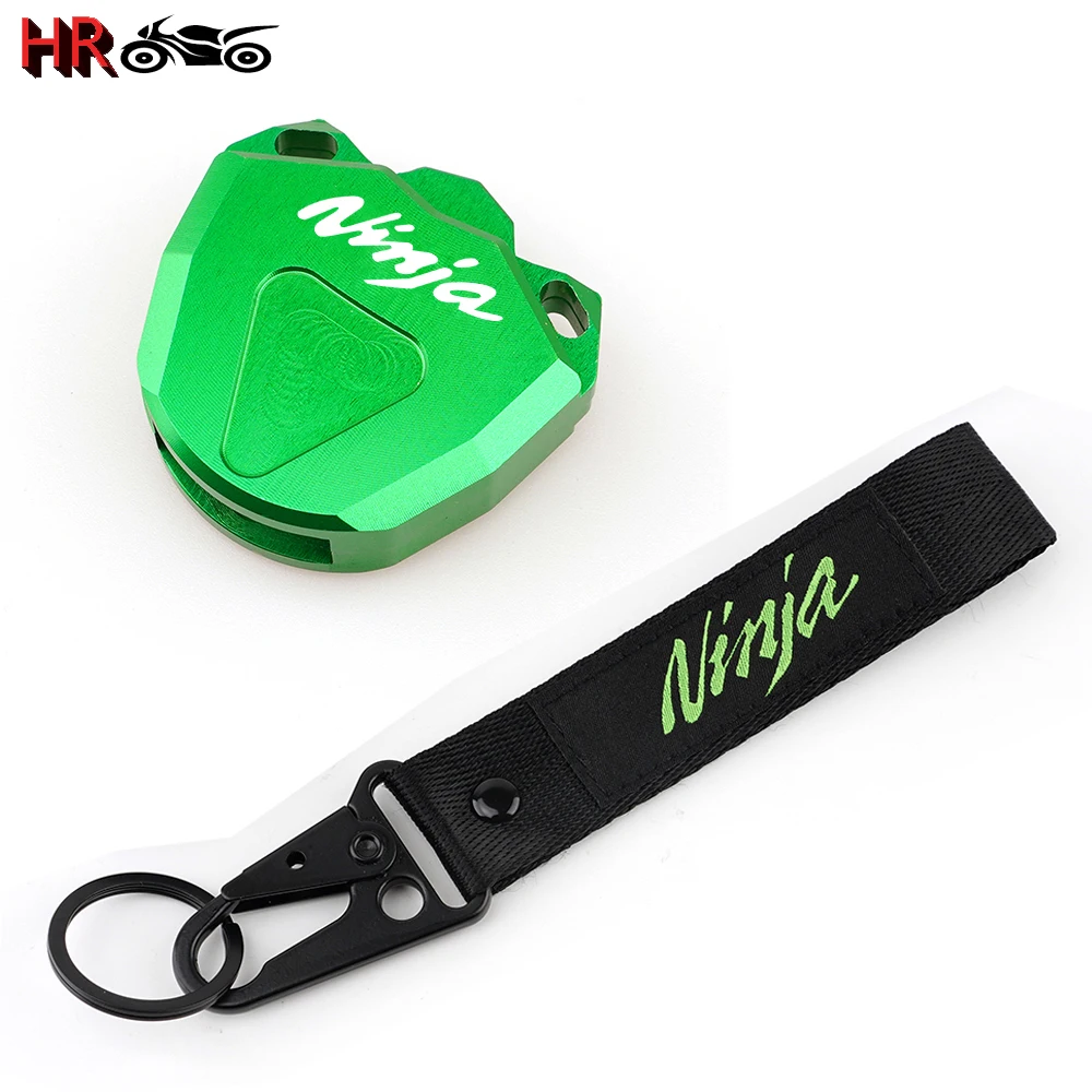 

2021 Motorcycle Key Case Cover Accessories Shell For Kawasaki Ninja 250 400 650 NINJA400 NINJA650 2010-2020 Embroidery Keychain