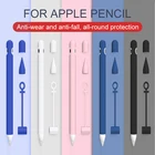 Мягкий силиконовый чехол с защитой от падения для Apple Pencil, ультратонкий ударопрочный круглый защитный чехол для iPad, планшета, сенсорного стилуса