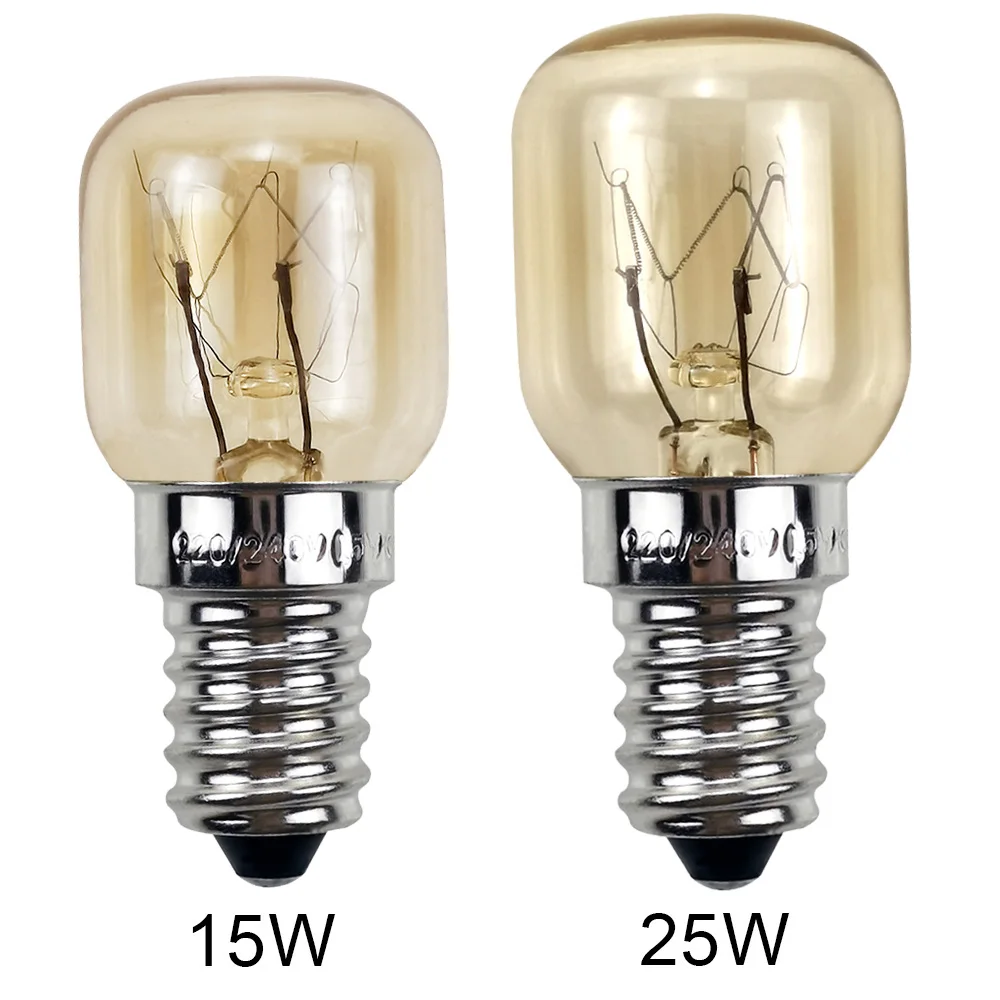 

TIANFAN SES E14 Oven Lamp 25 Watt 15Watts Small Screw Cap Pygmy Lamps 300 Degree For Microwave Oven Rated Salt Lamp