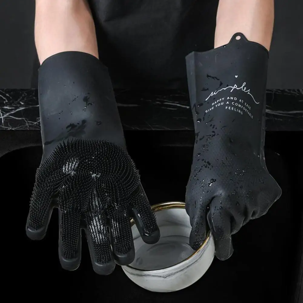 Домашние силиконовые перчатки для очистки картофеля и овощей тонкие мытья