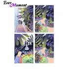 Алмазная живопись с пейзажем и деревом, 3F2424