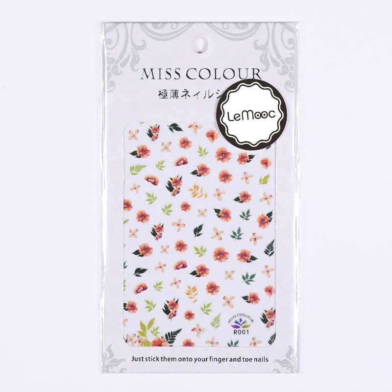 1 лист стикер для ногтей полоски красочные клейкий трансферный s цветы звезда