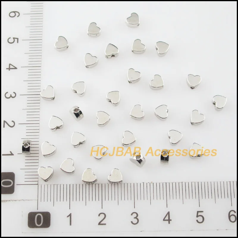 Модные Акриловые бусины-разделители в виде маленьких сердечек 300 шт. подвески 5 мм