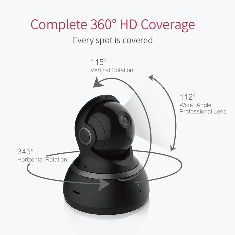 Yi Dome 1080P HD камера панорамирование/наклон/зум Беспроводная IP система