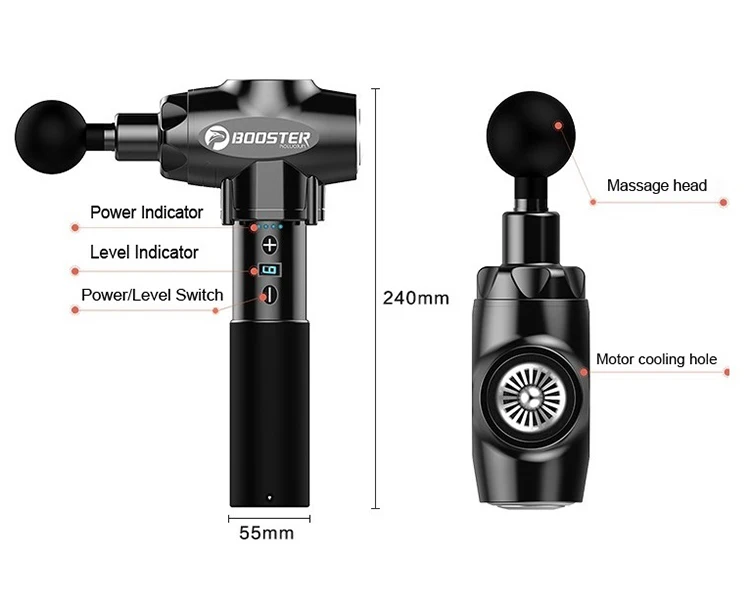 Booster E Portable Muscle Massager Deep Muscle Massage Gun low noise Therapy Muscle Exercise Body Pain Relief Relaxation