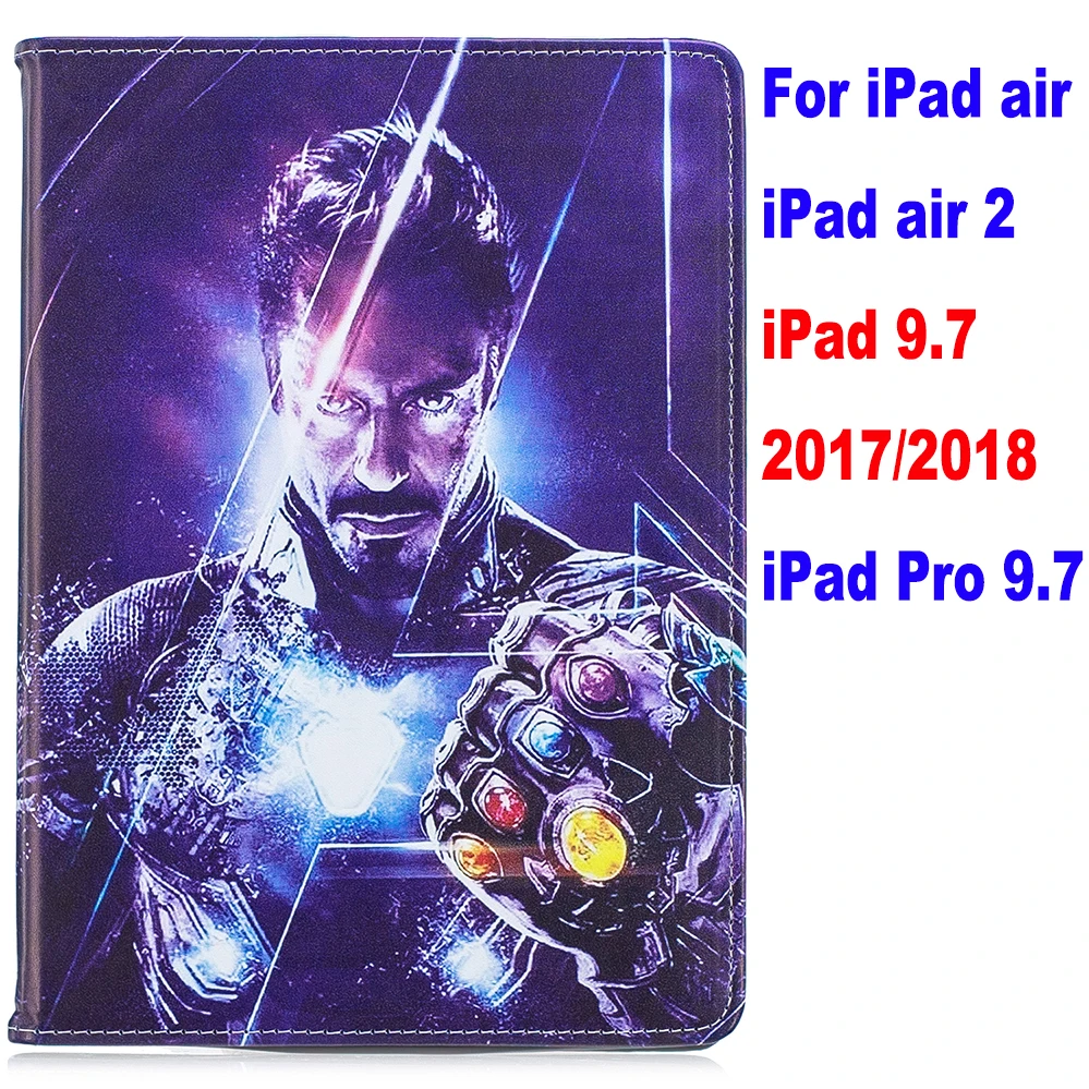 as photo Чехол для ipad 4 air 2 ipad 9,7 ipad mini 1/2/3/4/5 Pro Movie Marvel Мстители эндгейм Тор стенд coque capa Cover - Цвет: as photo