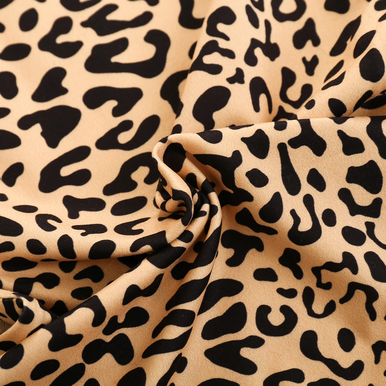 

Lioraitiin 0-24M Newborn Infant Baby Girl Fashion Romper Sleeveless O-Neck Leopard Printed Jumpsuit