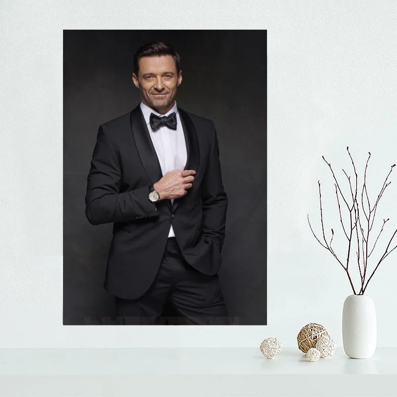 Красивый пользовательский плакат Хью Джекман настенный для гостиной