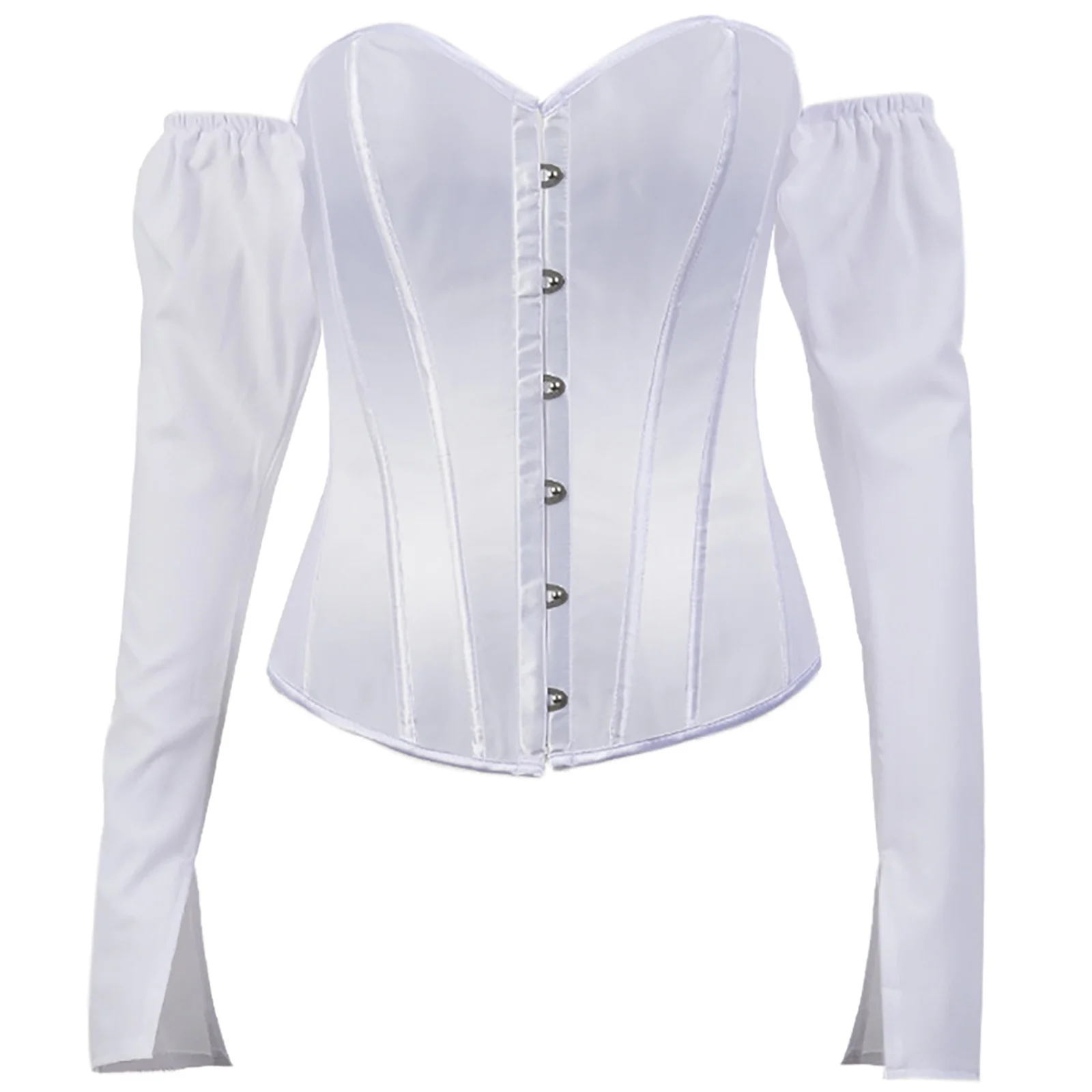 

Women Sexy Off Shoulder Shirt Blouse Corset Lady Girl Fashion Back Bandage Slim Bustier Female Leotard Corset Ladies Bustier Top