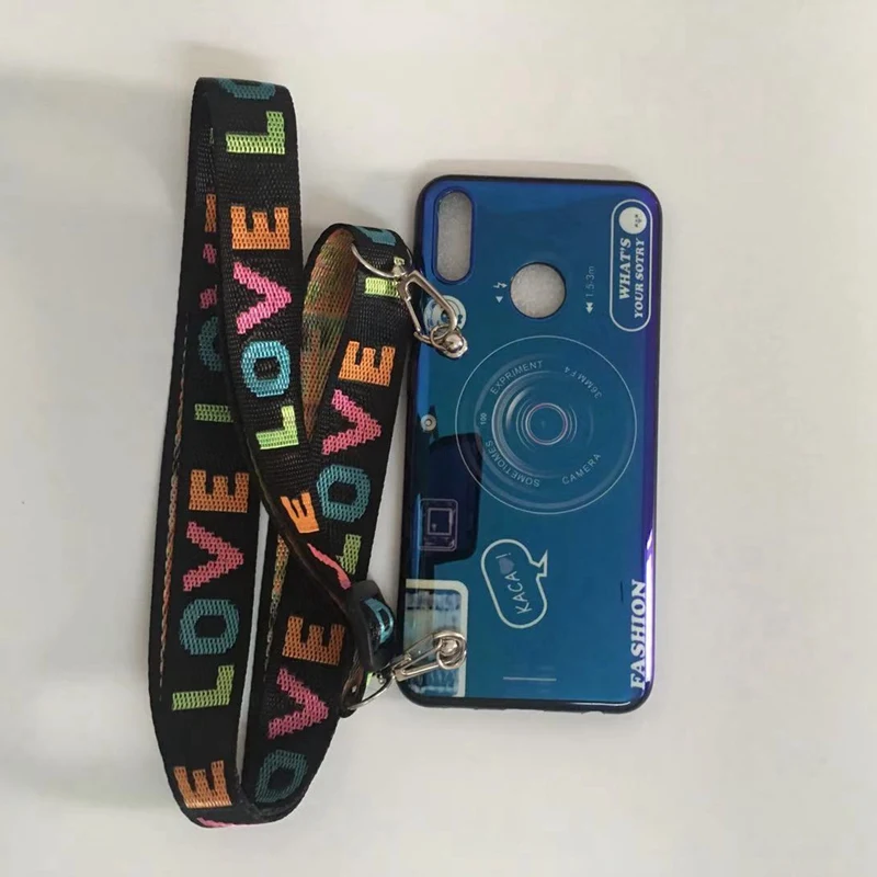 Phone Cover for Xiaomi Redmi Note10 8 7 6 5 4 K20 Pro 8A 7A 6A 5A 4A 4X 5Plus Blu-ray Plated Camera with Lanyard |