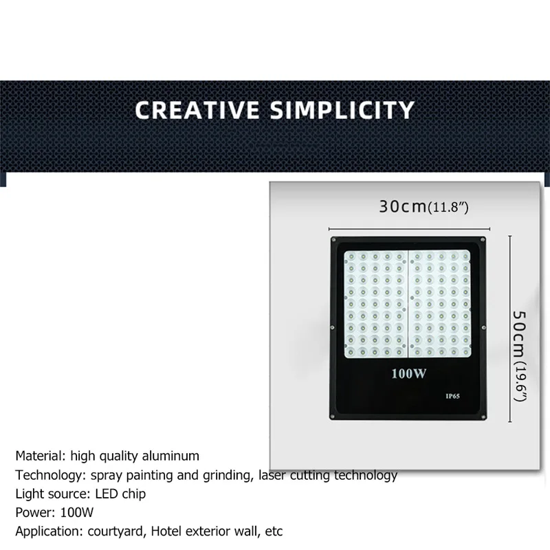 

BRIGHT Flood lights Waterproof IP65 Outdoor Modern Garden Camping Lamp For Home Emergency