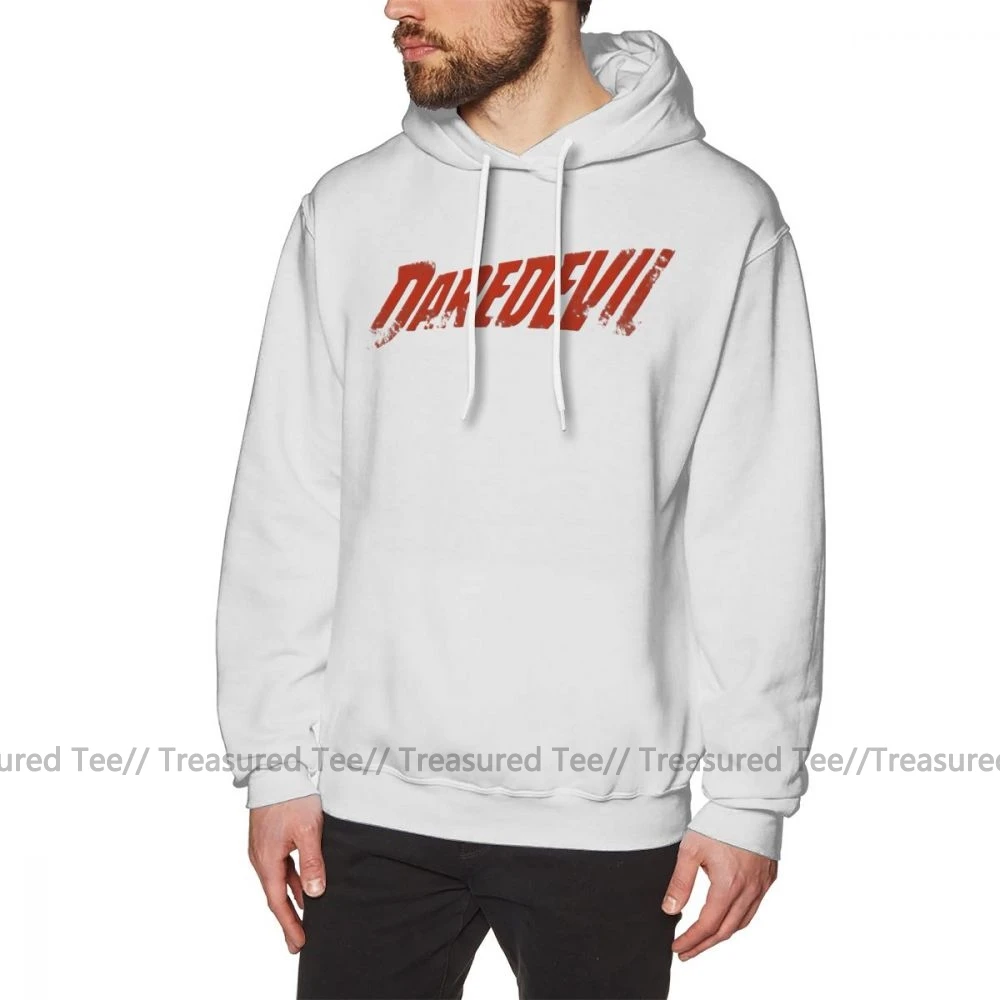 Daredevil худи Daredevil толстовки мужские хлопковый пуловер с капюшоном модная уличная одежда длинные фиолетовые зимние большие толстовки - Цвет: White
