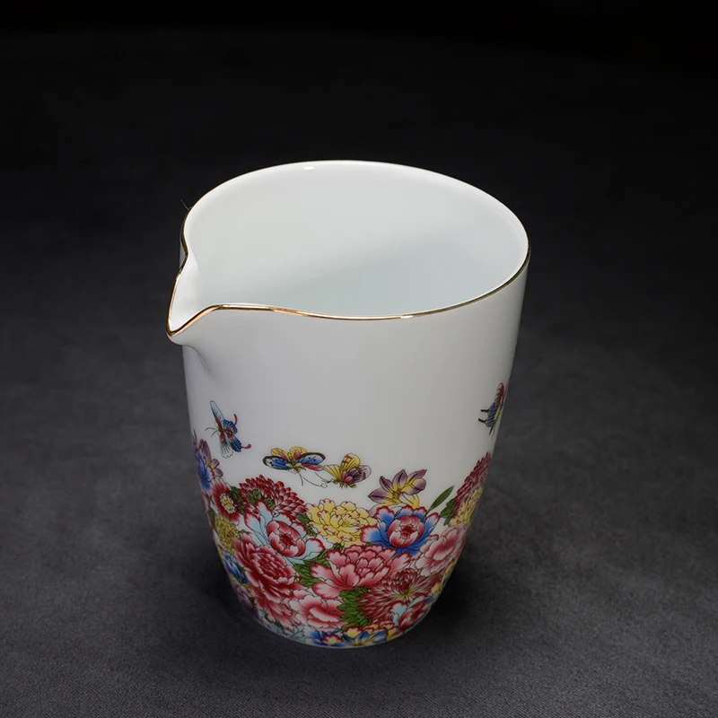 Креативная ручная работа фарфоровая ярмарка роспись эмалированный узор Cha Hai