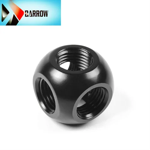 

Barrow G1 / 4 "X 5 5-полосный сплиттер с водяным охлаждением, детали компьютера, черный, белый, серебристый, золотистый цвет