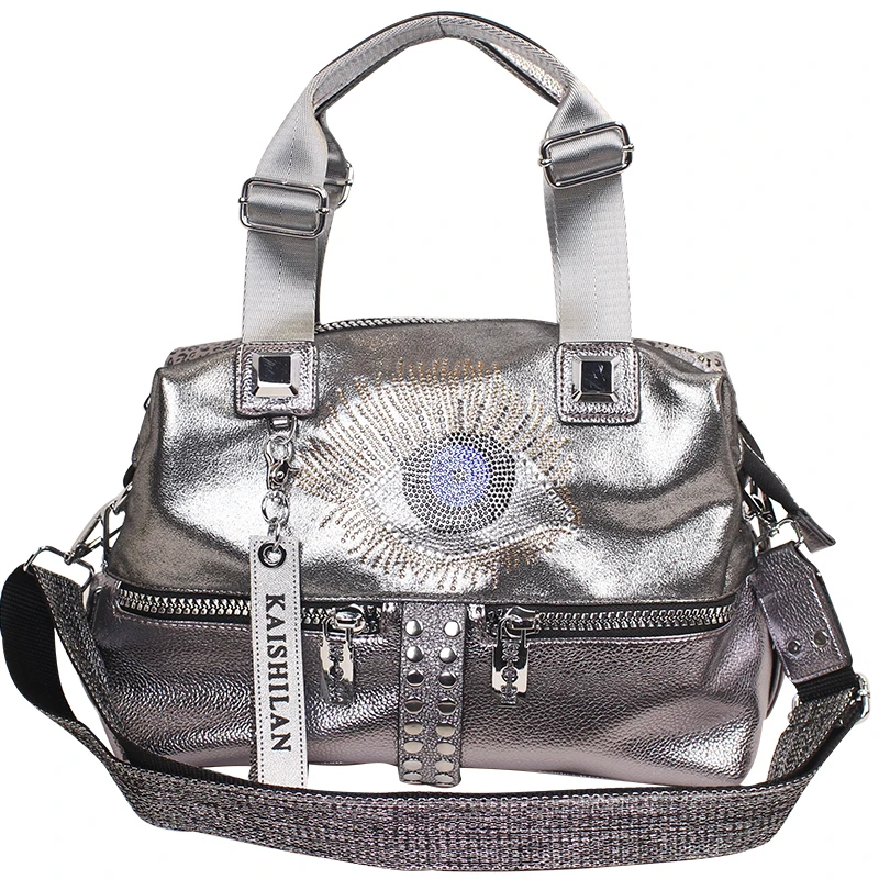 

Microfiber Synthetic Leather Purses and Handbags Luxury Rhinestone Big Eye Tote Satchels Travel Crossbody Shoulder Bag
