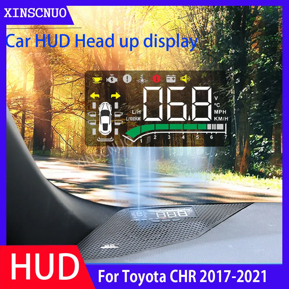 Для Toyota CHR C HR AX10 2017 2018 2019 2020 2021 Автомобиль Электронные HUD Дисплей OBD бортовой