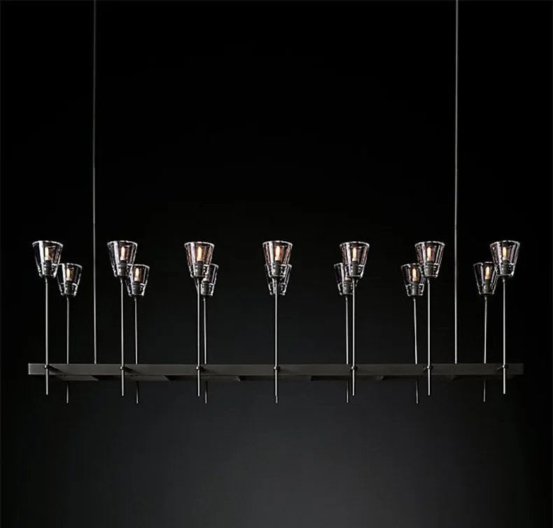 RH all copper post-modern chandelier simple beauty luxury designer model room living dining study bedroom villa lamps | Лампы и