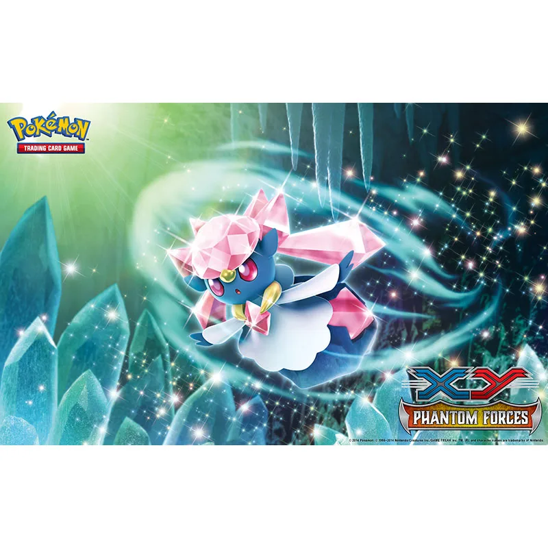 Игровой коврик Takara Tomy Pokemon Diancie игровой для карты XY настольная игра игрушки детей