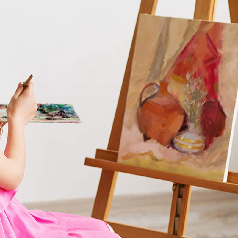 

12 Pcs Rectangular Oil Painting Frame Cotton Linen Canvas 15X20cm Solid Wood Blank Practice Canvas Frame