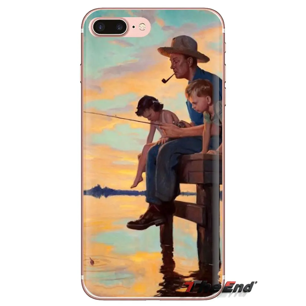Охота Рыбалка искусство рыбы прозрачные мягкие чехлы Чехлы для samsung Galaxy S3 S4 S5 Mini S6