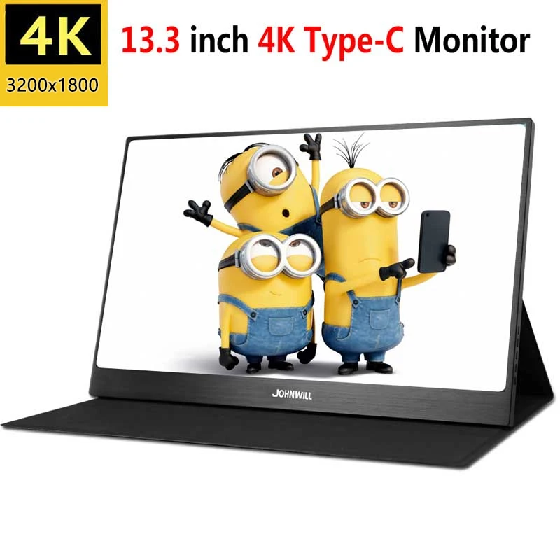 13.3 4K Monitor 18,4 дюймов Full HD 3840X2160 4K ips портативный игровой экран монитор ПК для PS3 PS4 Macbook 13," USB-C маленький мини компьютерный монитор - Цвет: 13.3 4K Monitor
