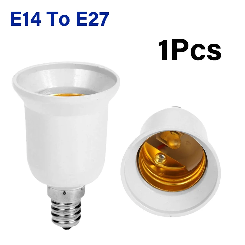 

E14 To E27 Lamp Bulb Socket Base Holder Converters 110V 220V LED Light Adapter Conversion Fireproof Home Lighting Accessories
